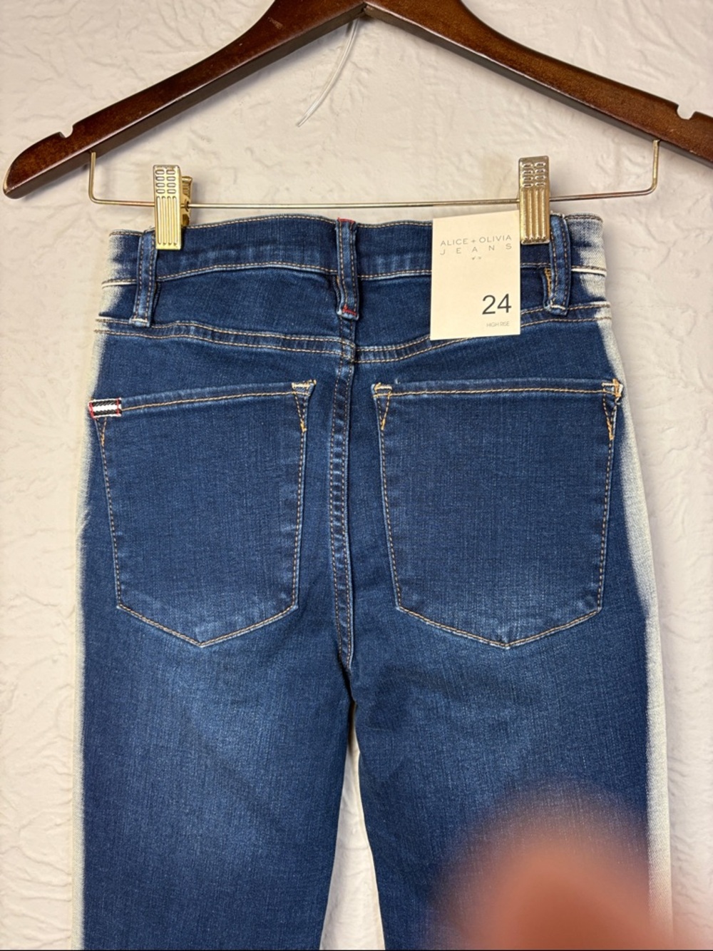 Alice + Olivia High Rise Bell Flare Jeans - Picture 5 of 11